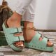 thumbnail image 5 of WILLBEST Sandalias De Plataforma Para Mujer, Sandalias De Cuña Para Mujer, Sandalias Con Punta Abierta Y Tira Trasera, Zapatos Bohemios De Vacaciones Para Damas, 5 of 9