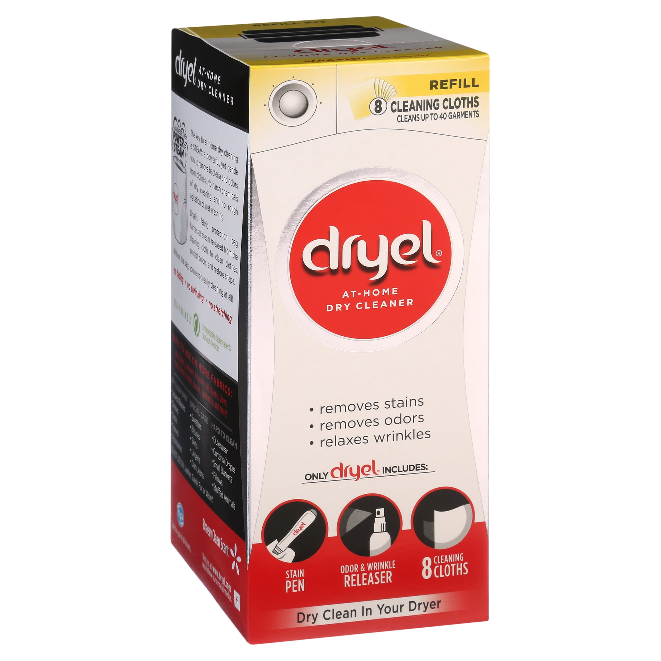  Dryel At Home Dry Cleaner Refill (Pack of 2), 16 Counts in  total : Health & Household