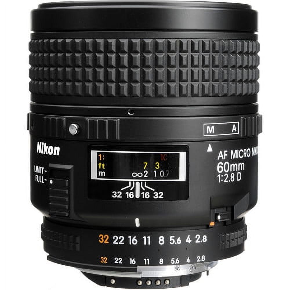 Nikon AF Micro-NIKKOR 60mm f/2.8D Lens - Walmart.com