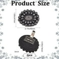 thumbnail image 2 of 1 Box 2Pcs Alloy Rhinestone Shoe Clips Removable Black Bead Shoe Charms Embellishments Crystal Shoes Jewelry Clip Buckles for Women Heels Bridal Wedding Party Bags Hats Accessories, 2 of 6