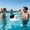 White, variant on NIUBWJL Floating Drink For Pool Non Inflatable EVA Foam Tray With Phone Slot Cup Holders Heavy Duty Refreshment Caddy For Swimming Pool Beach Party