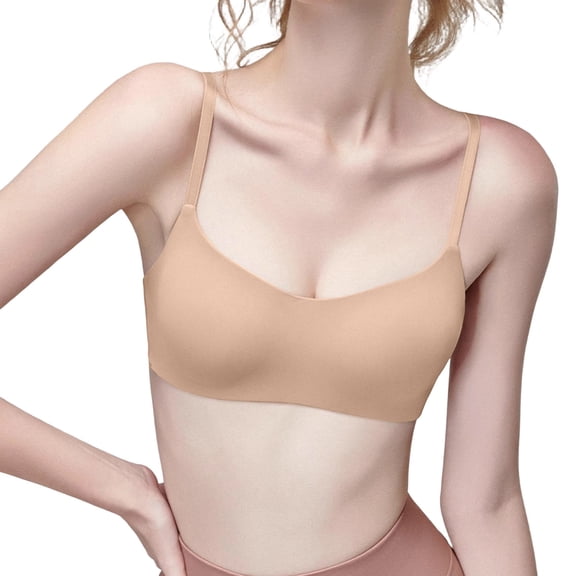 Seffadzy Women's Foundation Nude Seamless Bra Soft Breathable No Underwire Everyday Comfort Bra