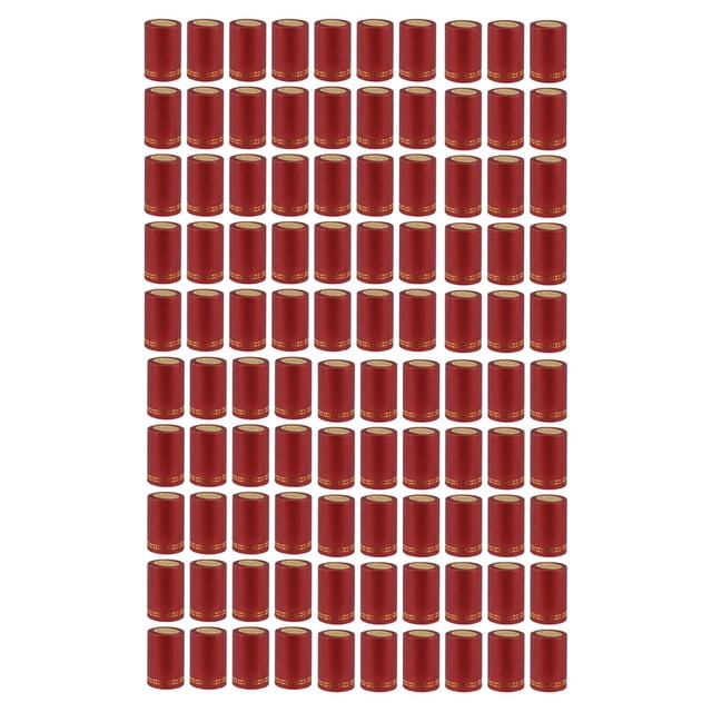 Abbracc Heat sules Bouteille Rétractable Capsules s Bouteille Capsules Sac d'Emballage Rouge