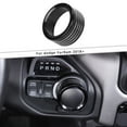 thumbnail image 2 of Gear Shift Switch Button Knob Cover Ring For Dodge for RAM 1500 2018-2020 Black, 2 of 8