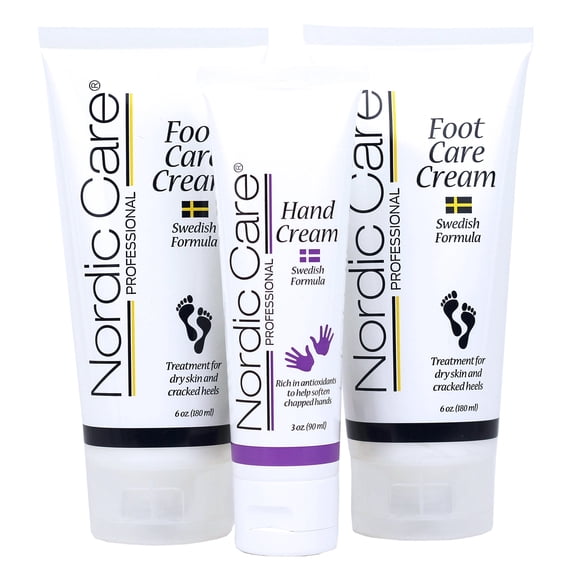 Crema para el cuidado de los pies Nordic Care (paquete de 2) +crema de manos