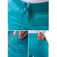 thumbnail image 4 of Adar Pro Scrubs For Women - Skinny Leg Yoga Scrub Pants - P7102P - Teal Blue - 3X, 4 of 7
