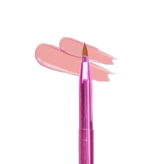 WIFKLSIIPG Lip Brush Lipstick Eyeshadow Foundation Makeup Brush Lip Concealer Brush Portable Dual End Travel Brush Tool with Cap for Lipstick Gloss Smear