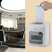 LCD Automatic Paper Card Employee Attendance Punch Time Payroll Recorder