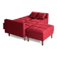 thumbnail image 4 of Sala Modular Sofá Cama Reversible Makora De Lino Rojo Modelo Mykolo, 4 of 9