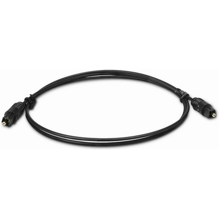 QUEST- Digital Optical Audio Cable - 6 Ft - Toslink - Optic Fiber Cord - Ultra Thin