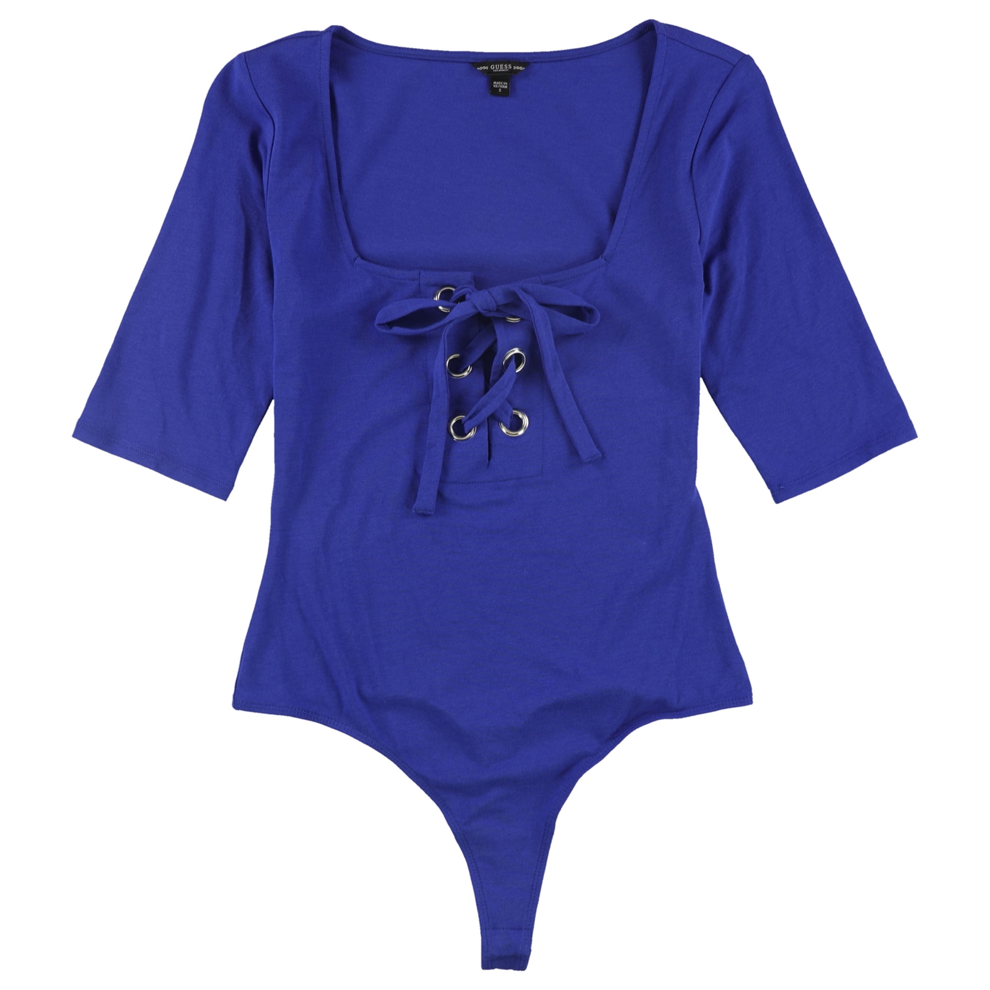 GUESS Pijama Mono con Cordones para Mujer, Azul, Pequeño Guess