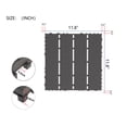 thumbnail image 3 of Plastic Interlocking Deck Tiles,44 Pack Patio Deck Tiles,12"x12" Square Waterproof Outdoor All Weather Use, Patio Decking Tiles for Poolside Balcony Backyard, Grey, 3 of 9