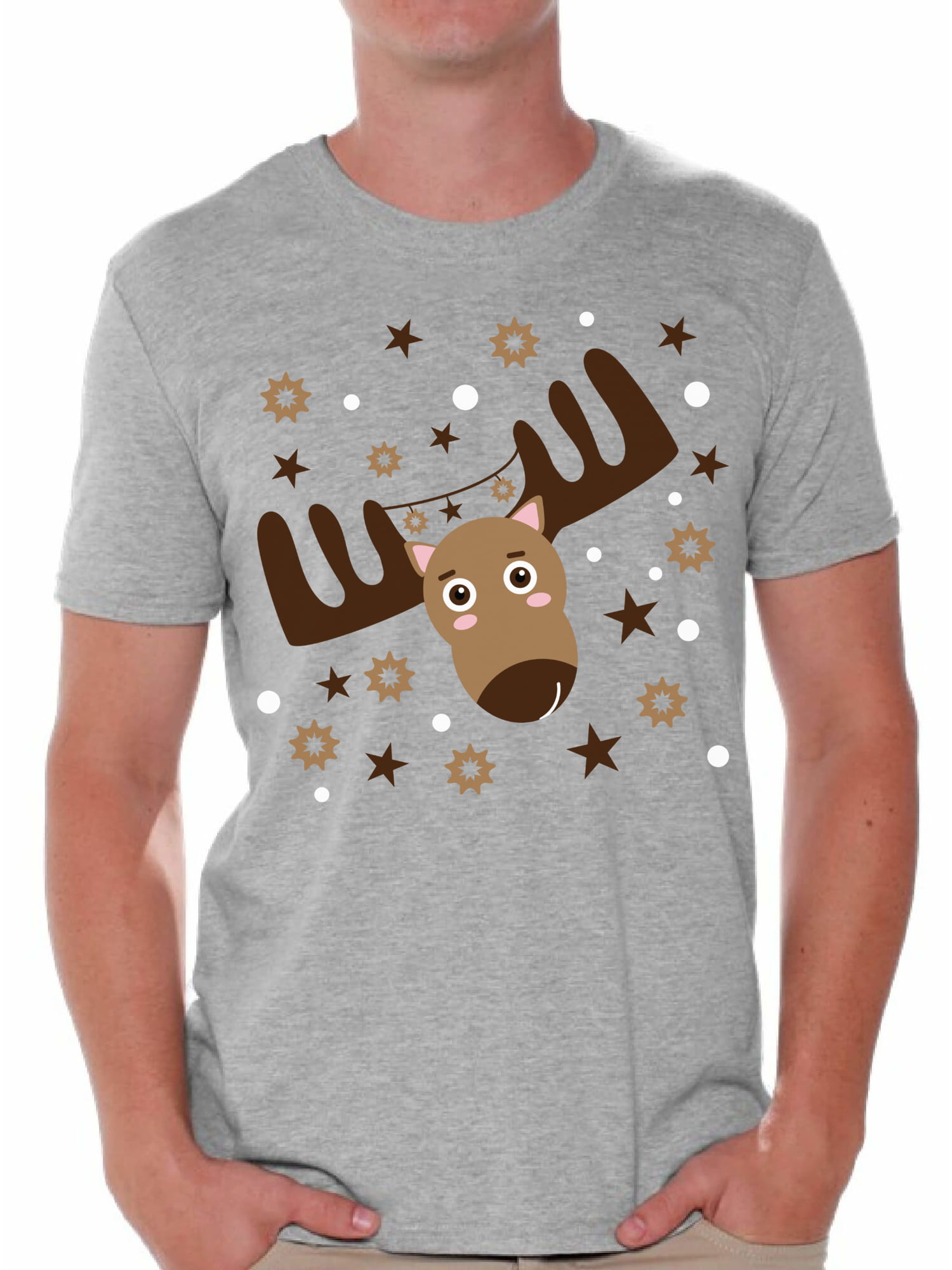 hohoho Mens Fun Unisex Christmas Xmas T-Shirts Novelty Santa Reindeer Elf Emoji