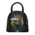 thumbnail image 1 of Easygdp Vintage Pattern Fox Bolsa de Almuerzo Insulada Grande, Forro de Aluminio, Diseño Espacioso, a Prueba de Fugas, Ideal para Trabajo, Picnics, Viajes y Actividades al Aire Libre, 1 of 6