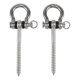 thumbnail image 1 of 2 Pcs 304 Stainless Steel Screw Bracket Heavy Duty 180° Swing Hangers Yoga Hammock Chair Sandbag Har, 1 of 5
