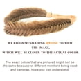 thumbnail image 2 of DIGUAN Wide Fishtail 2 Strands Synthetic Hair Braided Headband Classic Chunky Plaited Braids Elastic Stretch Headband (Caramel Brown), 2 of 3