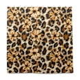 thumbnail image 2 of Yayeee Shower Curtain with Hooks 72"x72" Waterproof Fabric Bathroom Hanging Decor, Brown Floral Leopard Pattern, 2 of 5