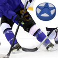 thumbnail image 1 of DYNWAVECA Rondelle de Hockey sur Roulettes Remplacement Standard Sports Amélioré Jeu Entraînement Intérieur Extérieur Balle de Hockey de Rue Bleu, 1 of 10