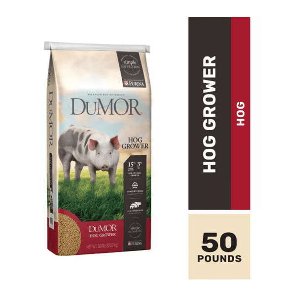 DuMOR Hog Grower Pelleted Hog Feed, 50 lb. Bag