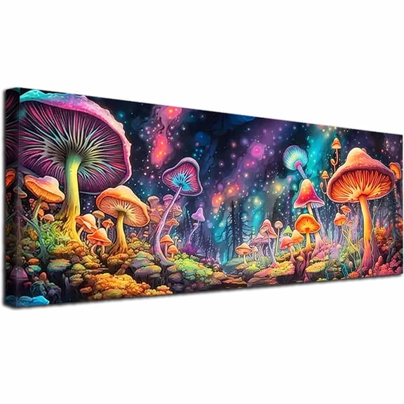 JYLMOOD Mushroom Diamond Art Kits for Adults Beginners Unisex Easy to DIY Creative Round Drill Diamond Painting Craft 90x30m