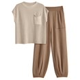 thumbnail image 1 of Conjunto de ropa LILLUSORY, dos conjuntos de 2 piezas para mujer, primavera y verano, 1 of 5