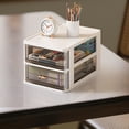 thumbnail image 1 of Compact Two Tier Desktop Organizer With Drawers For And Home Storage For Supplies Cosmetics And Small Items Rack 2, 1 of 5