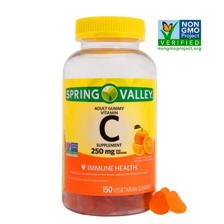 Walmart Grocery Spring Valley Vegetarian Vitamin C Gummies 250 Mg 150 Ct Walmart Grocery Spring Valley Vegetarian Vitamin C Gummies 250 Mg 150 Ct