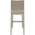 thumbnail image 4 of Compamia Siesta Maya Tabouret de Bar en Résine 29.5 Pouces Taupe, 4 of 9