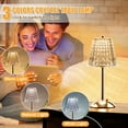 thumbnail image 3 of Walchoice Cordless Crystal Table Lamp, 2500mAh Rechargeable Touch Lamp, 3 Colors Dimmable LED Desk Lamp, Portable Night Light for Bedroom Living Room Restaurant Kitchen, Gold, 3 of 7