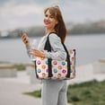 thumbnail image 5 of Honeii Donut Print Hand Travel Bag,Travel Duffle Bag, Waterproof Weekender Bag,Carry On Tote Bags,Weekender Tote Bag,for Weekend and Business Travel, 5 of 7