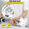 thumbnail image 4 of VEVOR Commercial Immersion Blender Variable Speed Heavy Duty Immersion Blender 500W Commercial Hand Mixer 304 Stainless Steel Hand Blender Commercial with 11.8" Removable Shaft for Kitchen Mixing, 4 of 9