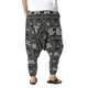 thumbnail image 4 of SAYOO Pantalones largos de yoga  para hombre, pantalones de entrepierna caída holgados con estampado de patrón nacional, pantalones casuales de estilo simple SAYOO S M L XL XXL XXXL, 4 of 8