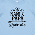 thumbnail image 4 of Inktastic Nani and Papa Love Me Boys or Girls Baby T-Shirt, 4 of 5