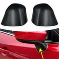 thumbnail image 7 of Zriyin For Mazda 3 2014-2016 Side Mirror Wing View Mirror Lower Cover Holder Shell Cap, left, 7 of 7
