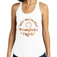 thumbnail image 2 of Take Me to the Pumpkin Patch Tank Top Fitted Racerback Women's Large White, 2 of 5