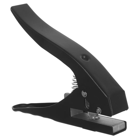 Tineasur Heavy Duty Metal Hole Punch - Portable, Precise, for Office, Black