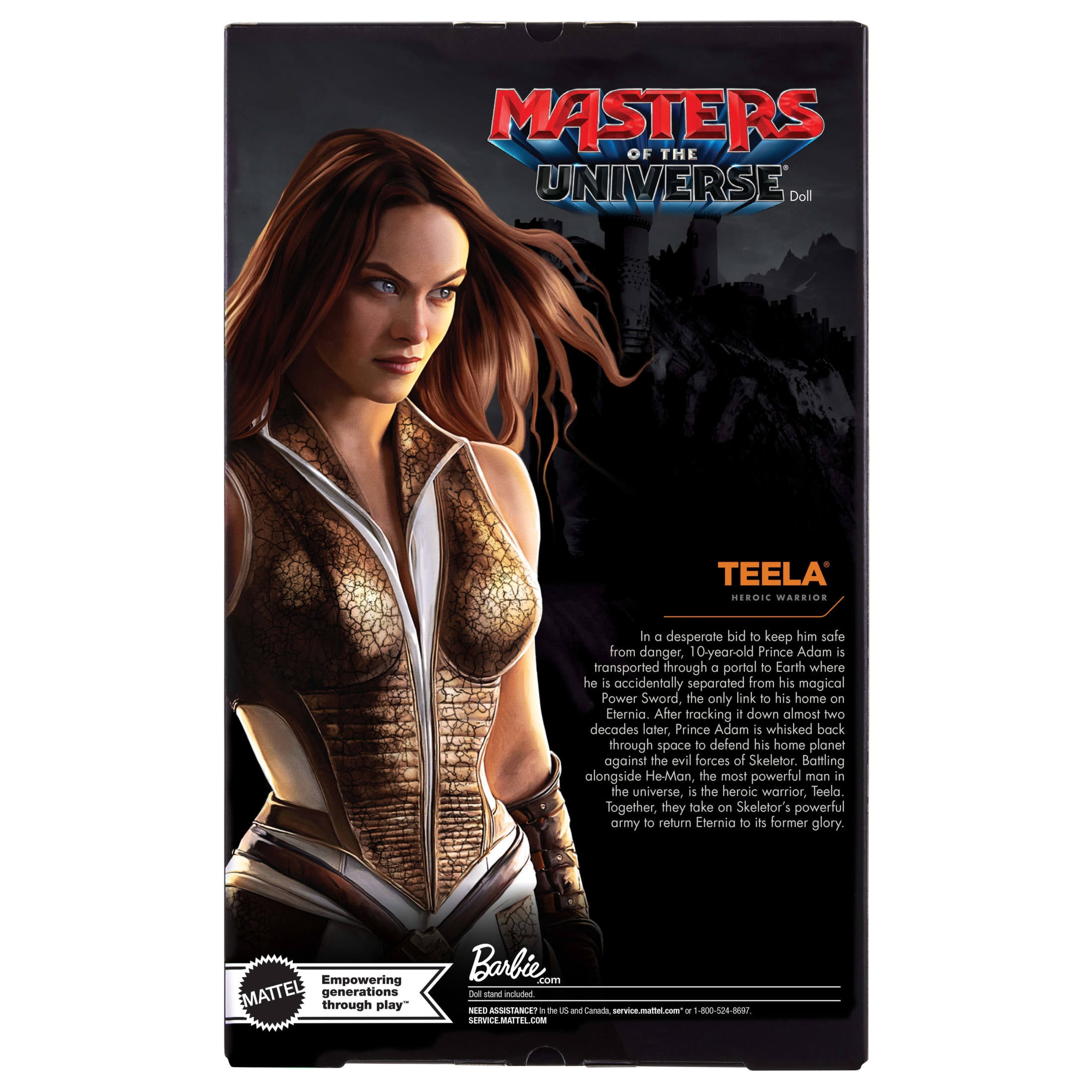 Barbie Signature Teela Collectible Doll in Masters of the Universe Movie Fashion Jumpsuit with Sword