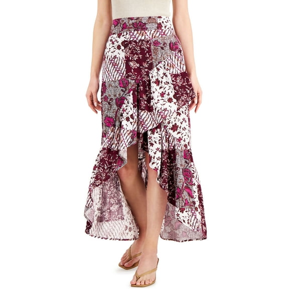 INC International Concepts Printed Tiered Skirt Nomad Patch XS
