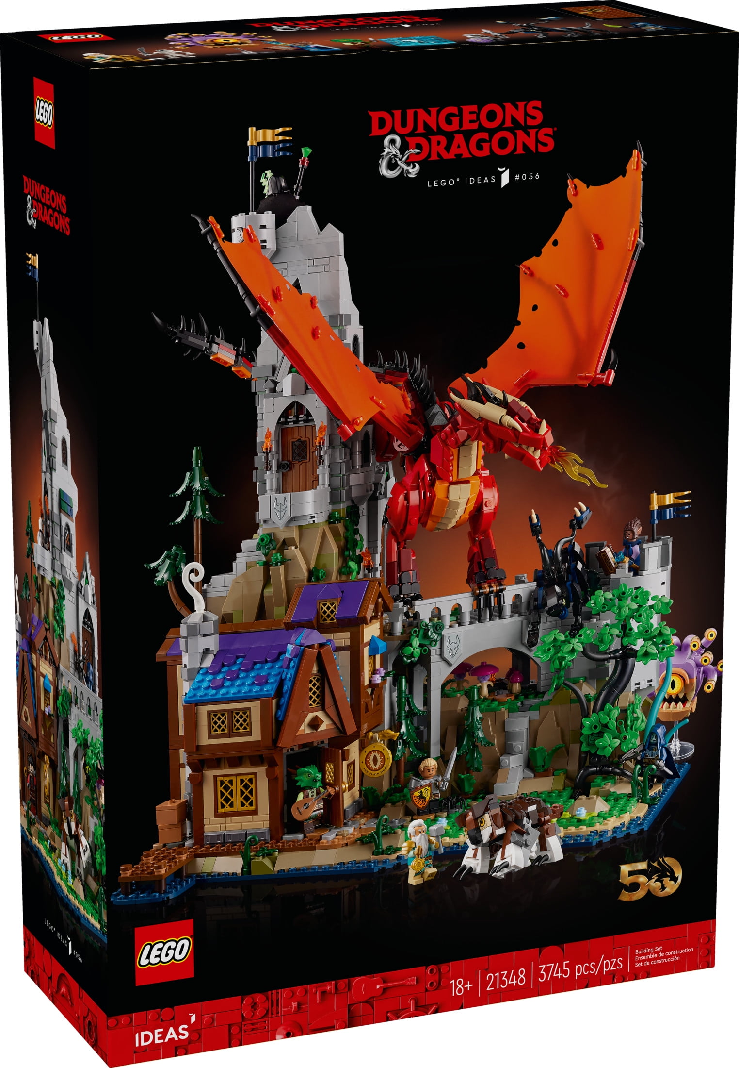 LEGO Ideas Dungeons & Dragons: Red Dragon’s Tale Build and Display Set 21348