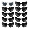 thumbnail image 1 of Gafas de Sol Jaciya Novia en Espera Corazón Negro con Perlas - Regalo para Novia, 1 of 8