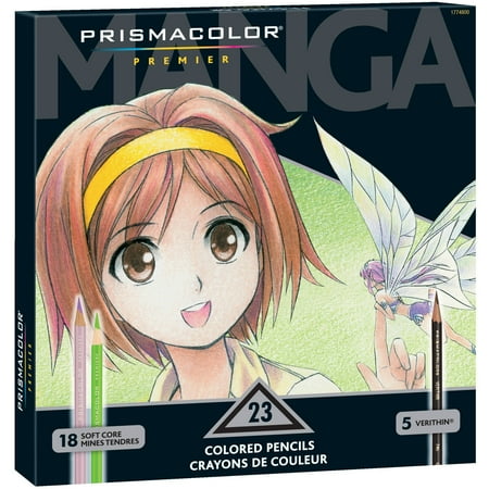 Prismacolor Premier Manga Colored Pencil Set, 23 Assorted Colors