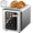 Sliver+Gray, variant on WHALL 4 Slice Toaster, TouchScreen Toasters with Projection Display, Long Extra Slots, Bagle / Reheat/Defrost Stainless Steel
