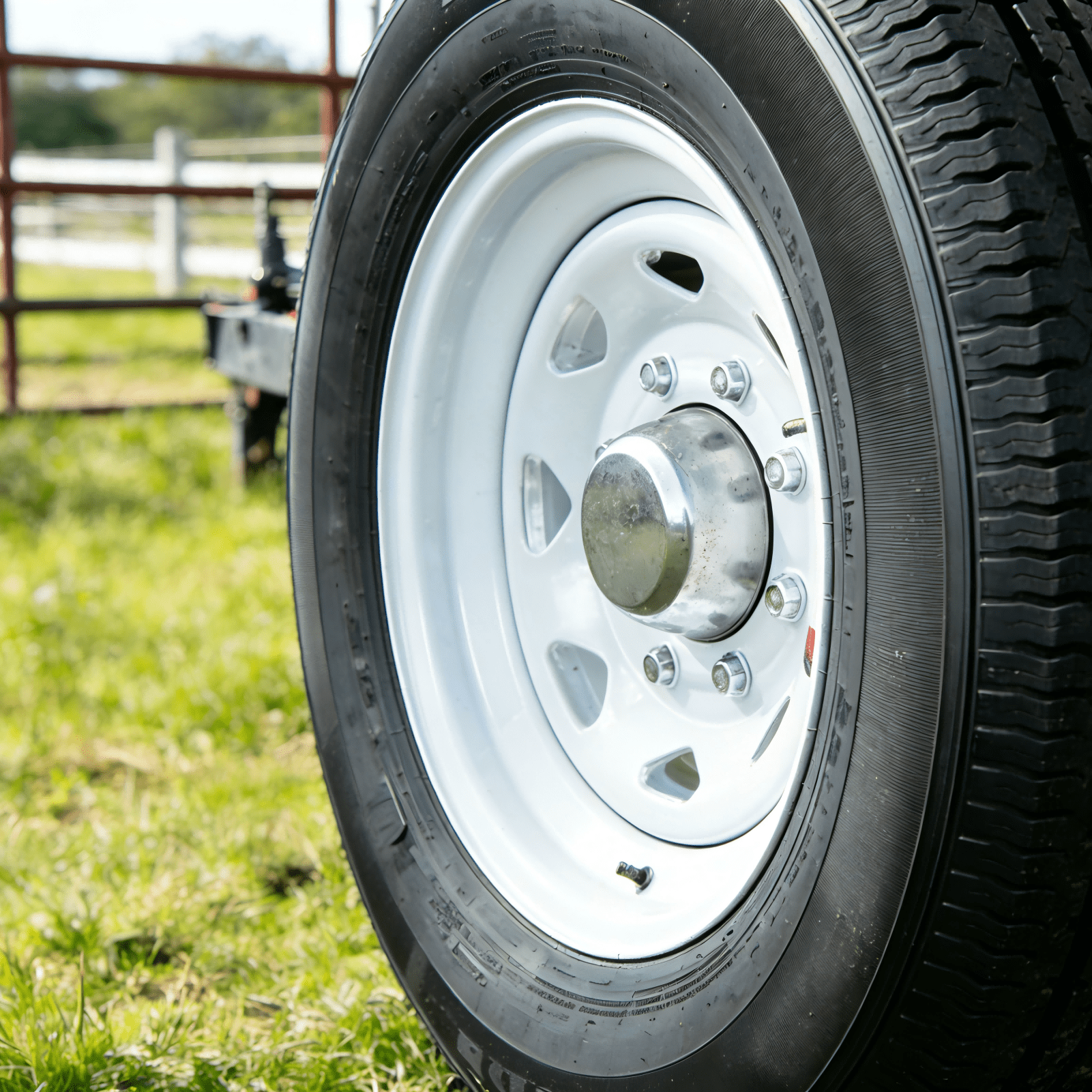 Hi-Run 2 Set ST100 ST235/80R16 Trailer Tire 10PR 124M & 16X6 8 Lugs on 6.5" PCD, 0 Offset Wheel Assembly Fits 235/80R16 Trailer Tire