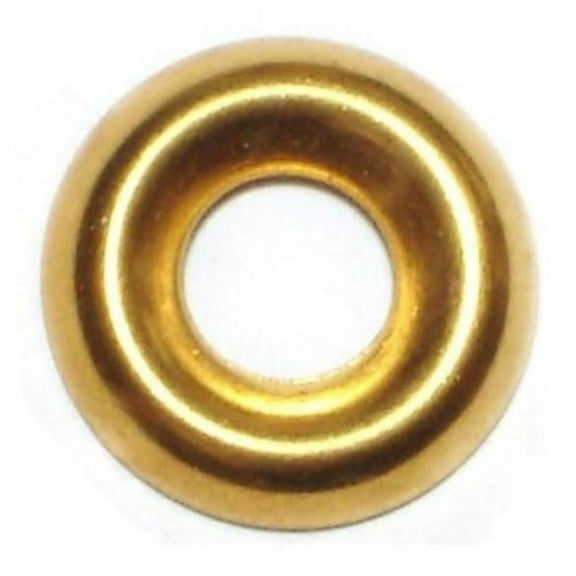 #10 x 7/32" x 19/32" Brass Finishing Washers FWB-096 (125 pcs.)