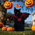 thumbnail image 4 of Halloween Dog Bat Wings Costume, Pet Halloween Cosplay Party Dress Up Costume for Small,Medium,Large Dogs and Cats(16Inch,B), 4 of 5