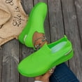 thumbnail image 4 of Women's Platform Walking Shoes Lace Up Sneakers Breathable Upper Lightweight Casual Footwear Comfortable Thick Sole Perfect for Work Travel and Casual Occasions Green 41, 4 of 7