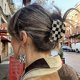 thumbnail image 2 of Checker Claws Tortoise Barrettes Claw Clips para mujeres antideslizante Grip Lattice Design Hair Jaw Clips Clamp (2 paquetes) kaili Sencillez, 2 of 4