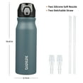 thumbnail image 3 of BJPKPK 25oz Stainless Steel Water Bottle with Straw, Insulated Water Bottle, Dark Gray, 3 of 5