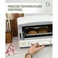 thumbnail image 5 of Willow Kitchen Mini Toaster Oven 4 Slice for Home and Kitchen Use, 1300-Watts, White, 5 of 8