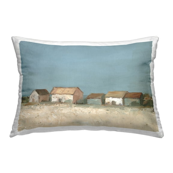 Stupell Industries Distant Town House Decorative Printed Throw Pillow Design by Ethan Harper .